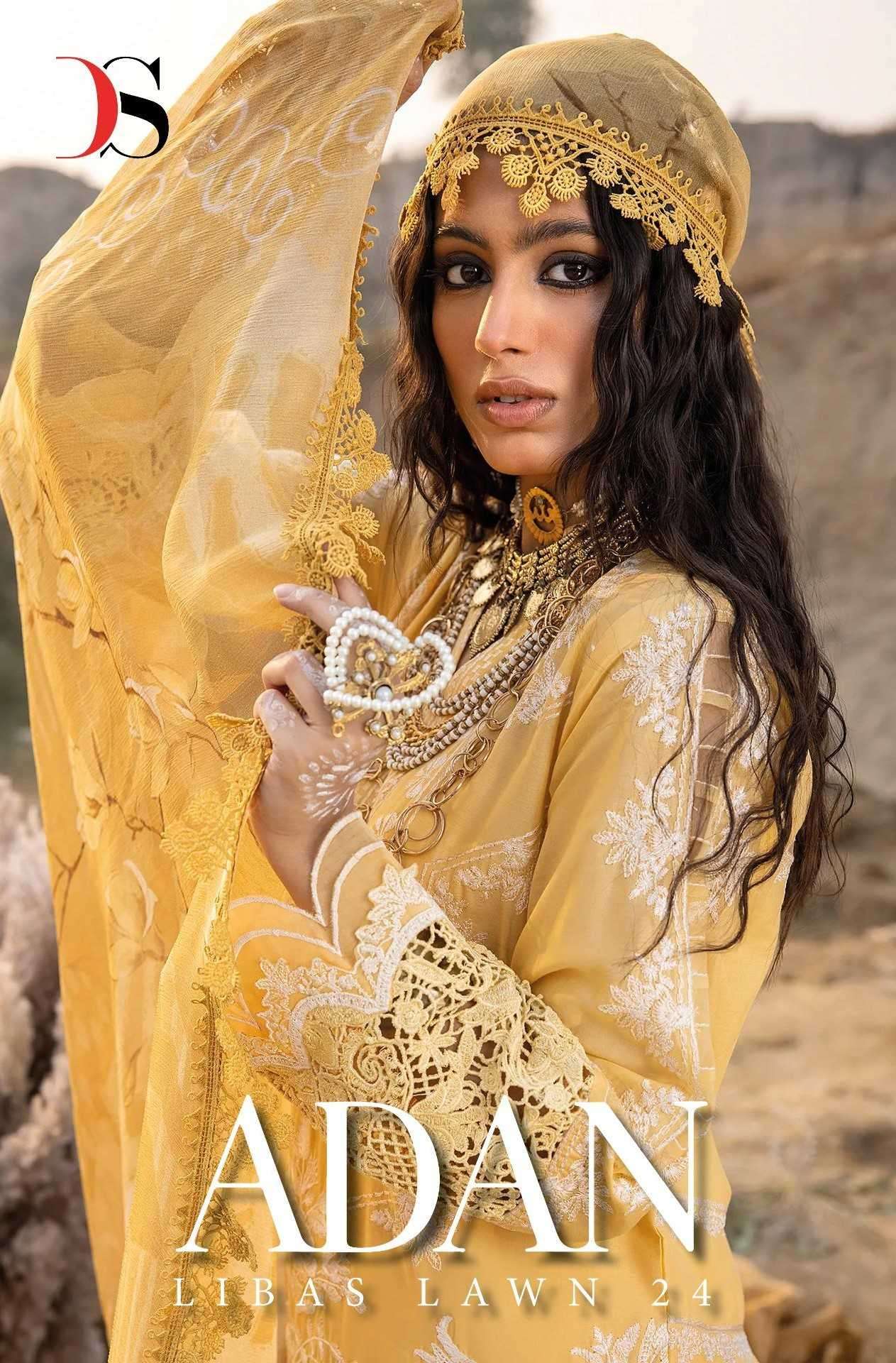 deepsy adan libas lawn 24 series 4061-4066 Pure cotton suit
