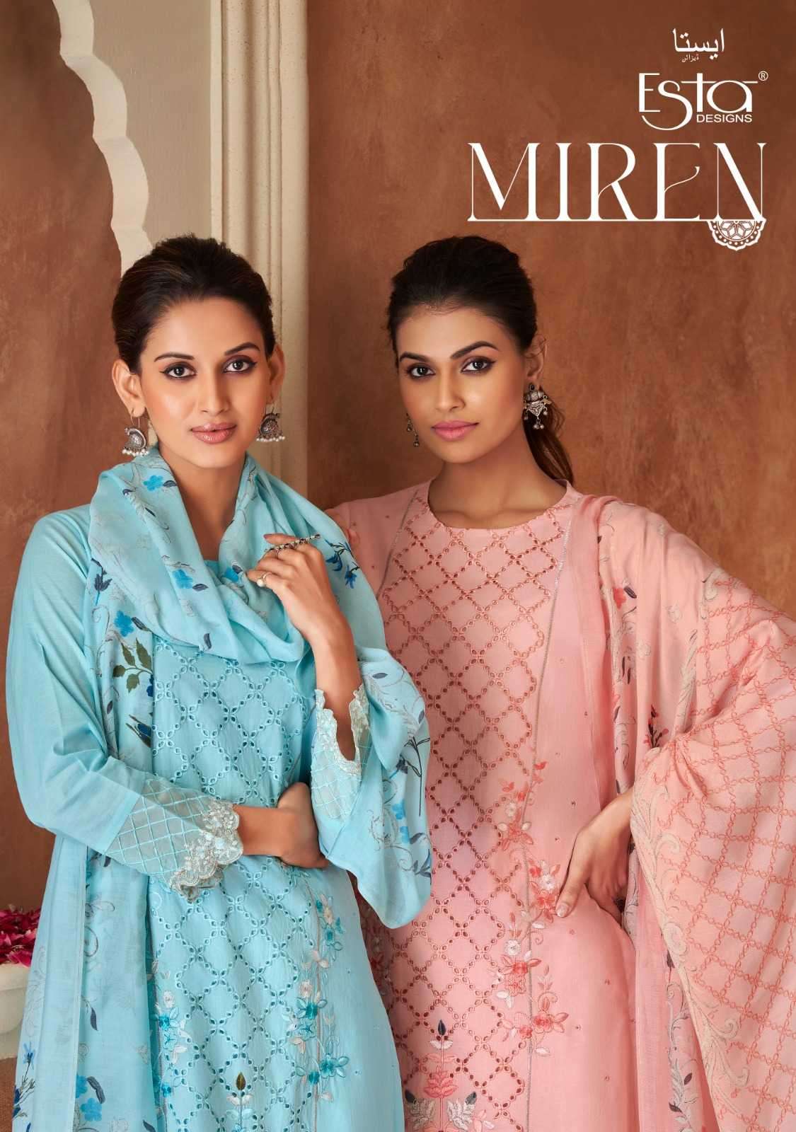  esta designs miren series 101-108 Cambric Cotton suit