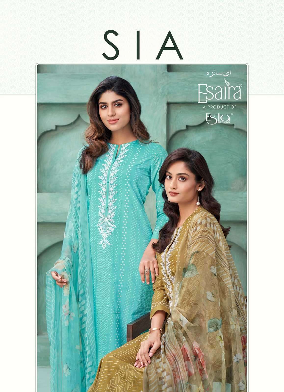 esta esaira sia series 101-110 cotton printed suit 