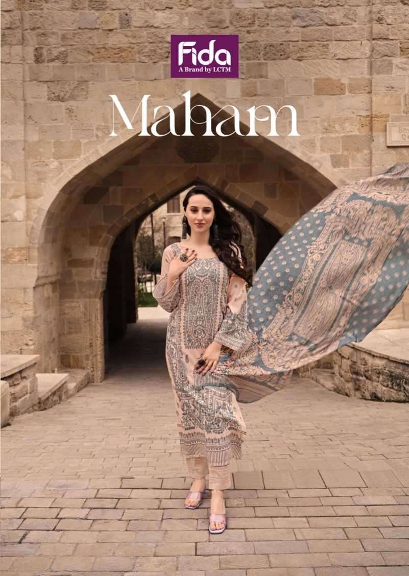 fida maham series 1001-1006 cotton satin suit 