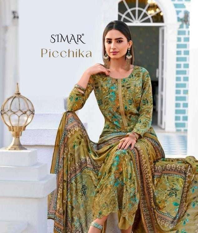 glossy simar picchika series 1890-1895 natural crape suit 