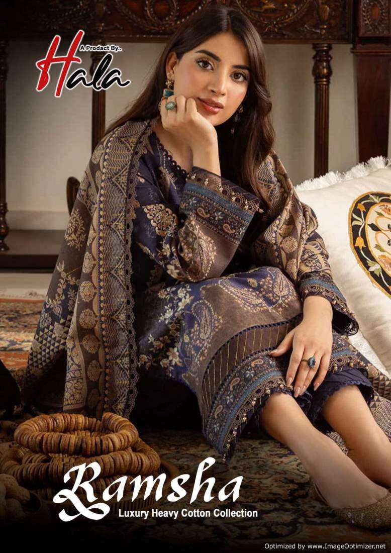 Hala Ramsha Vol-1 series 1001-1006 Pure Cotton suit