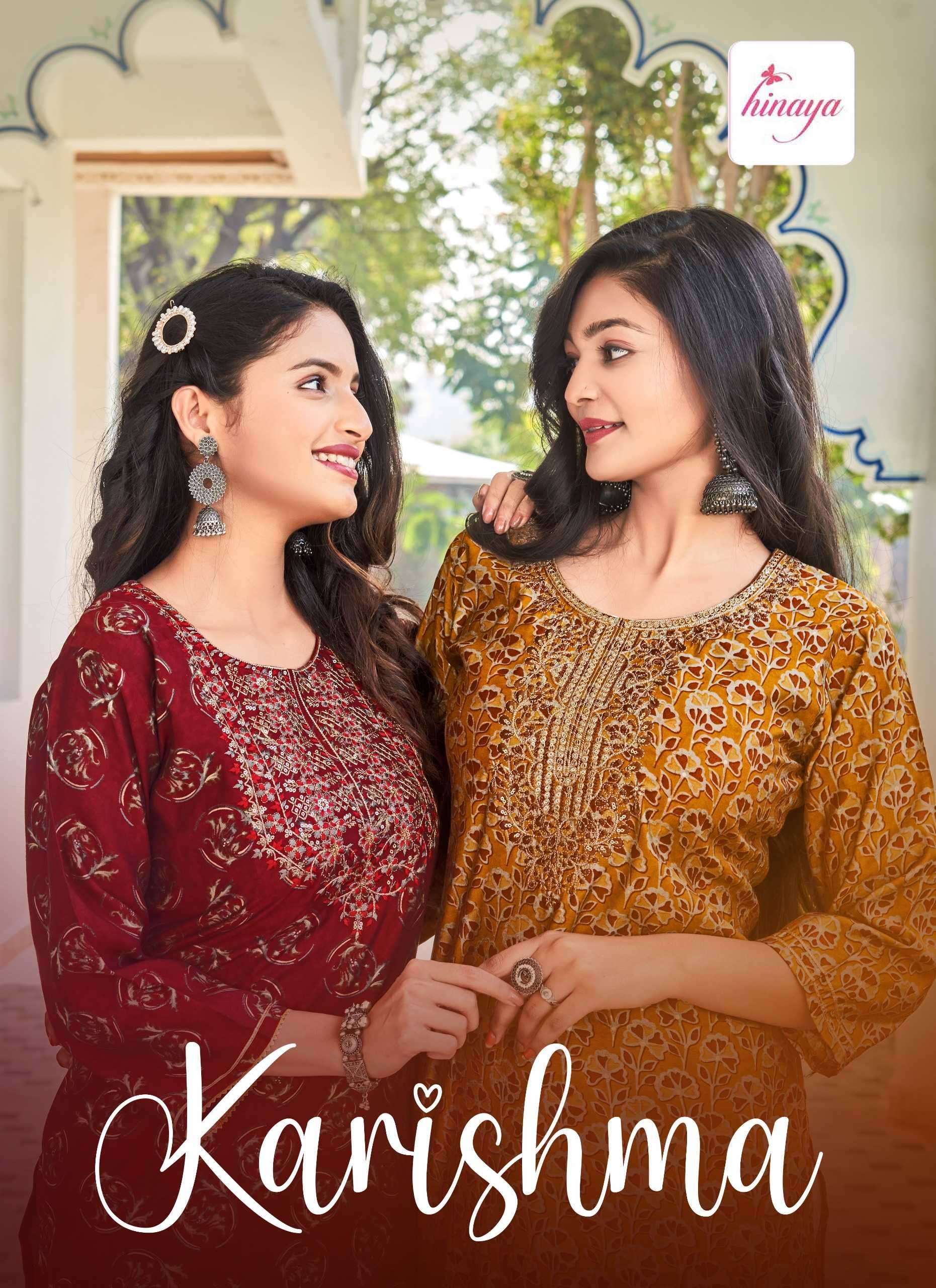 hinaya karishma vol 1 series 1001-1006 hevay modal kurti 