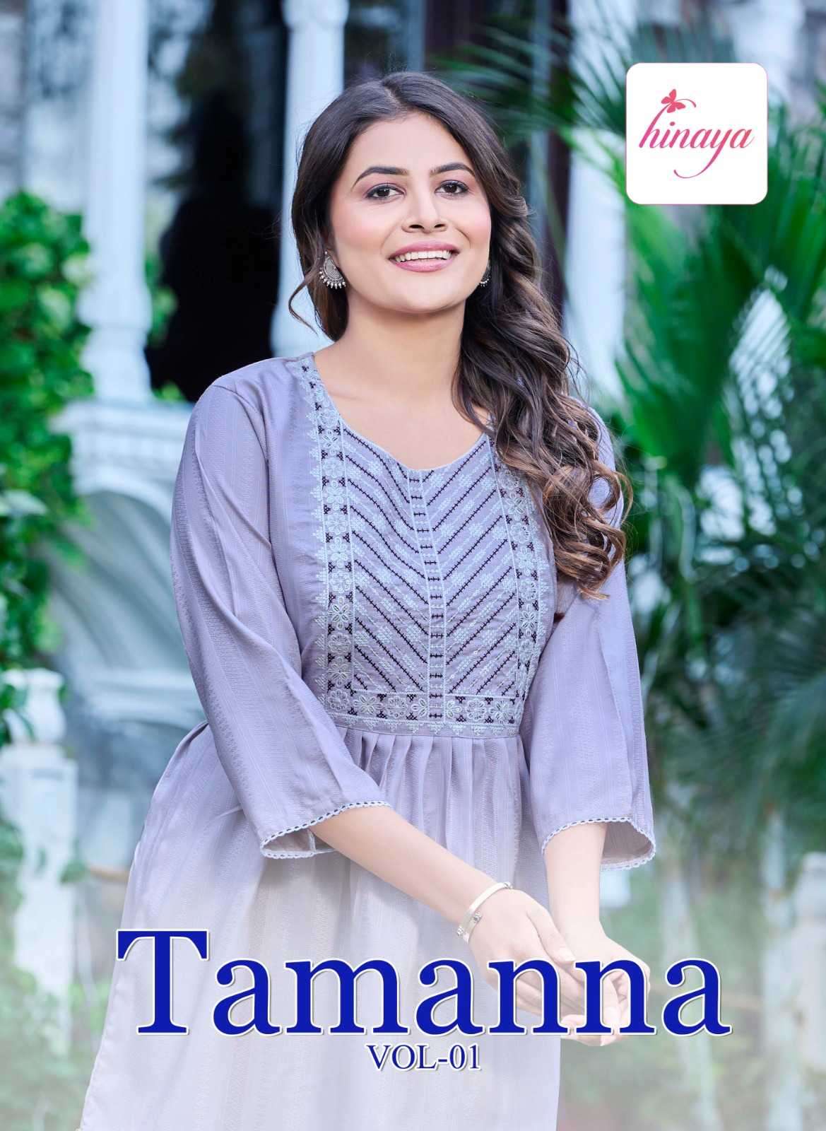 hinaya tamanna vol 2 series 1001-1006 rayon kurti 