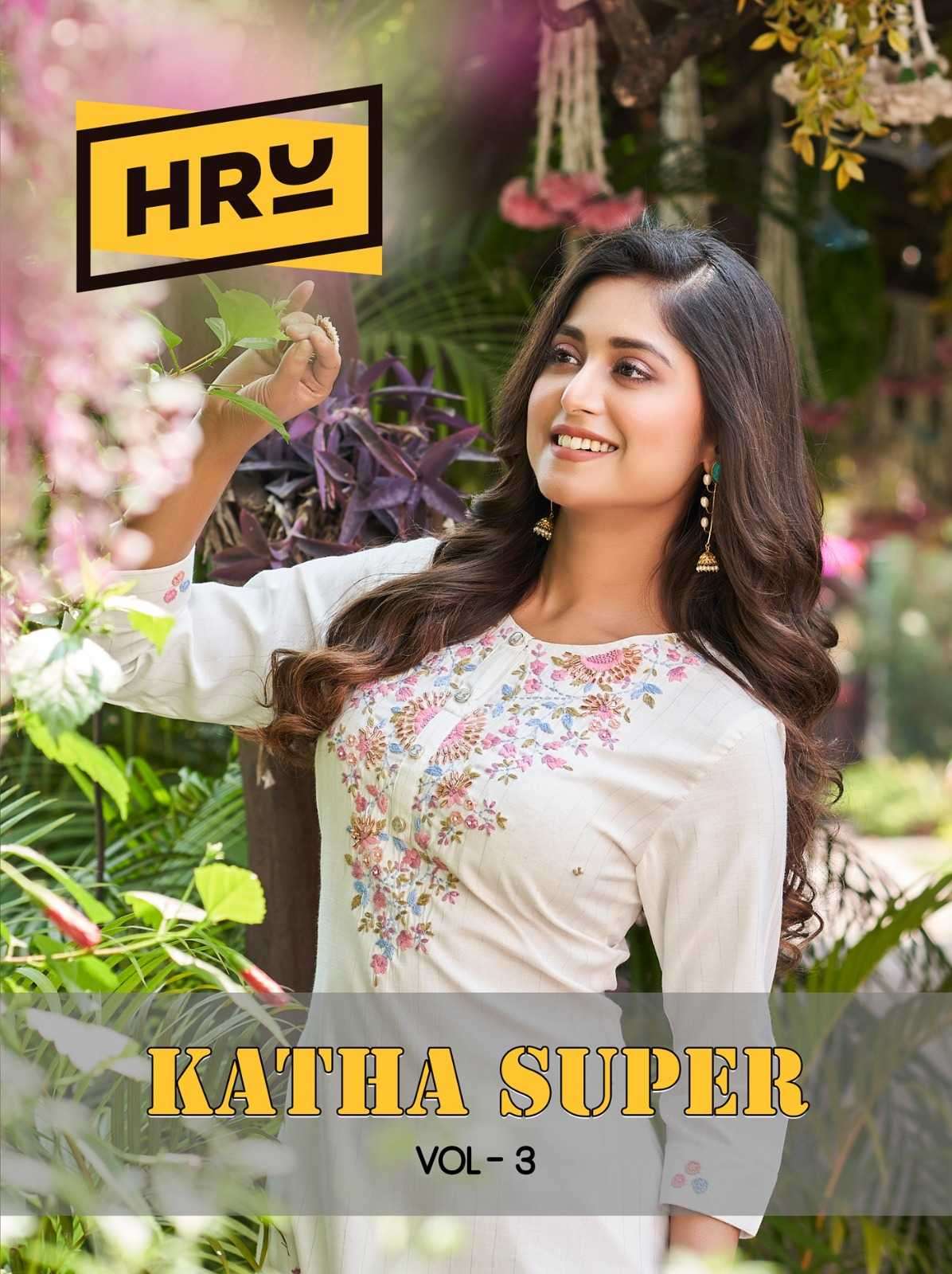 hru katha super vol 3 viscose handwork kurti 