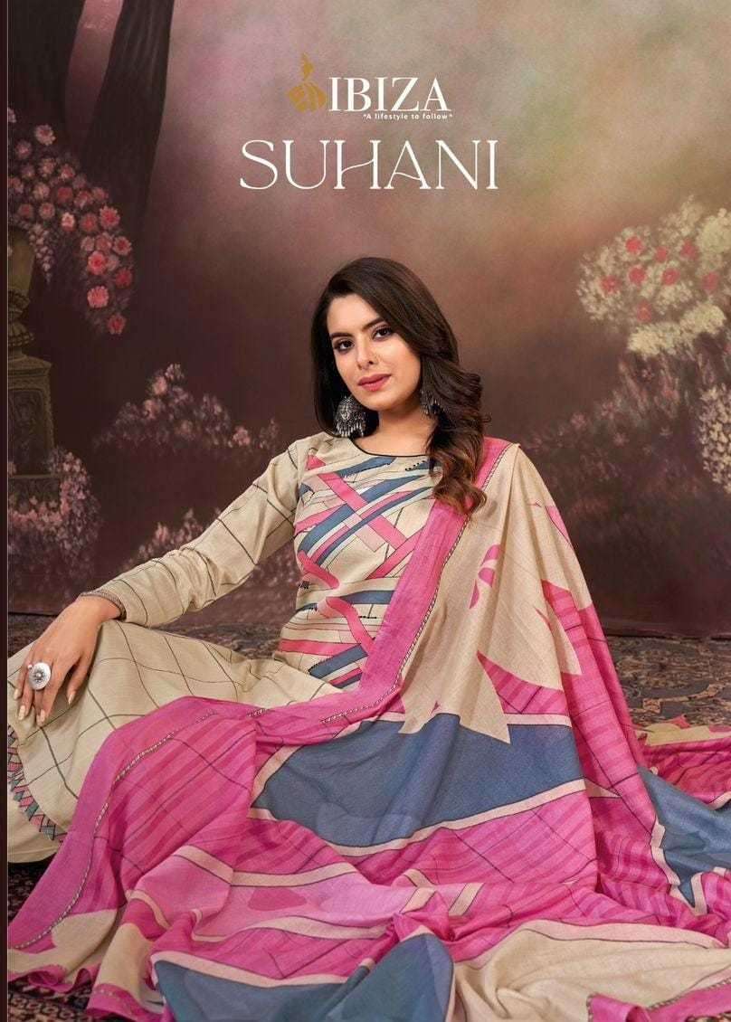 ibiza suhani series 10718-10721 pure jam cotton suit 