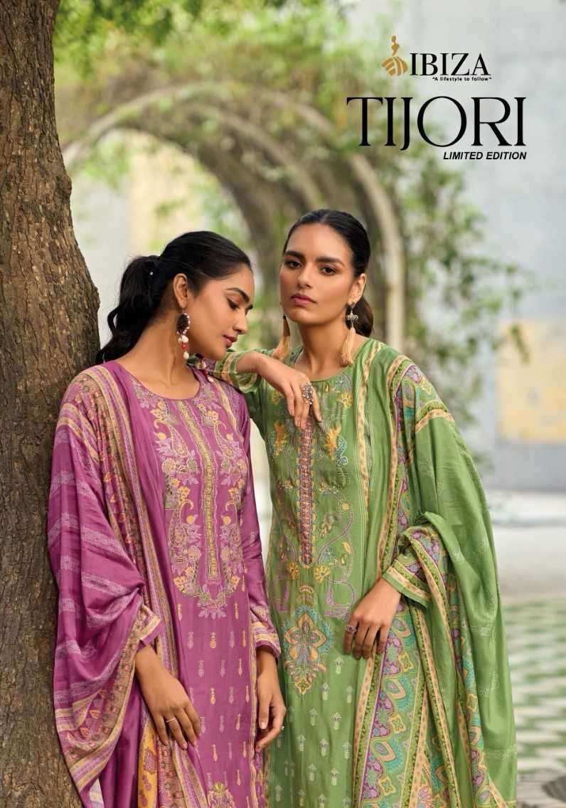 ibiza suit tijori series 10652-10657 pure muslin suit 