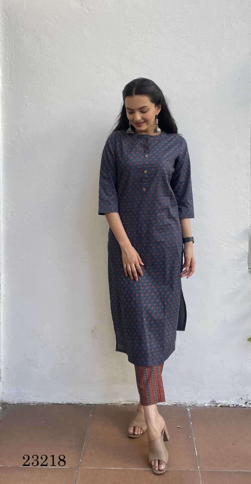 indira apparel 23218 Cambric Cotton kurti with pant 