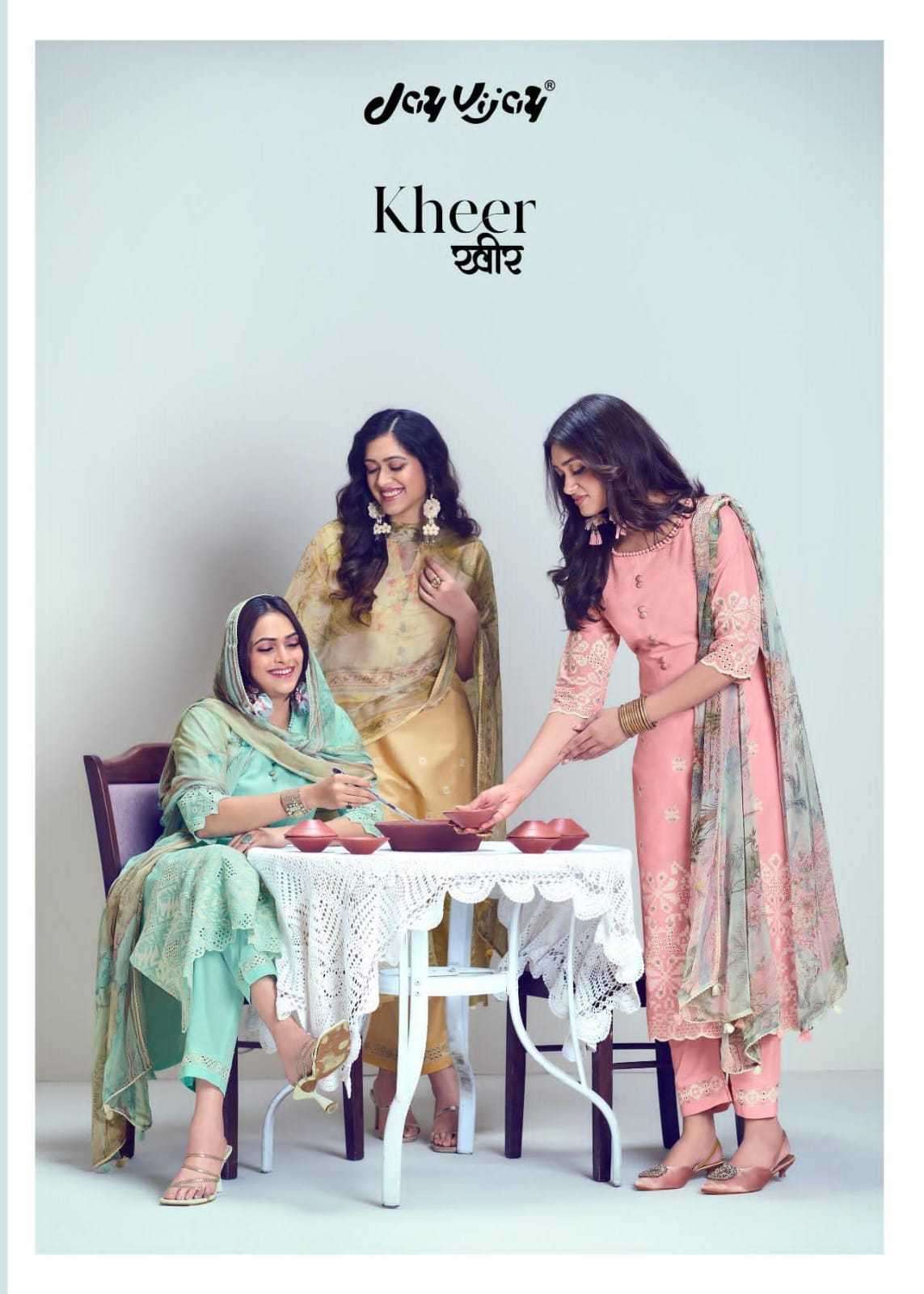 jay vijay kheer series 8951-8956 pure cotton suit 