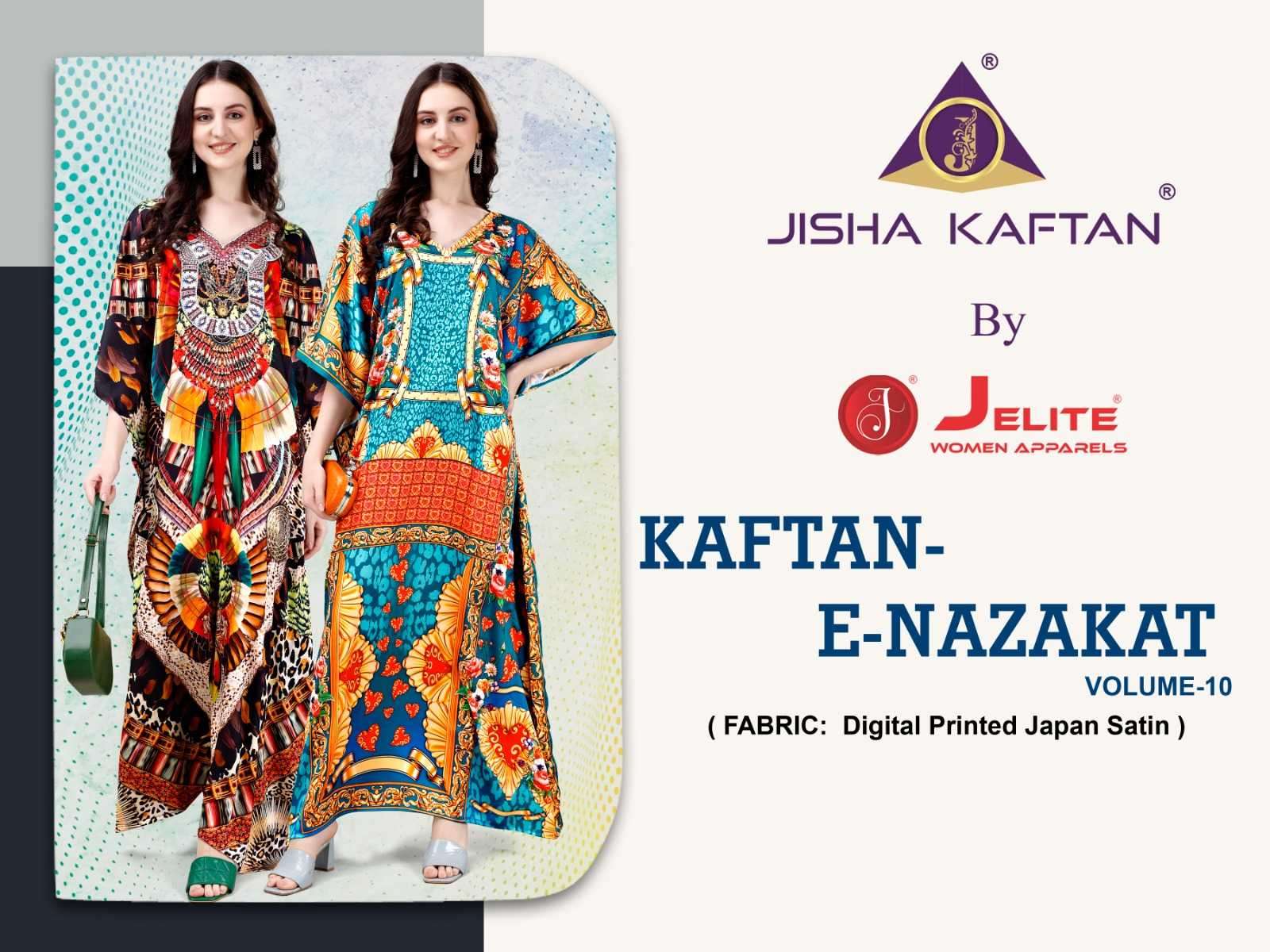 jelite kaftan e nazakat vol 10 Smooth Satin kaftan