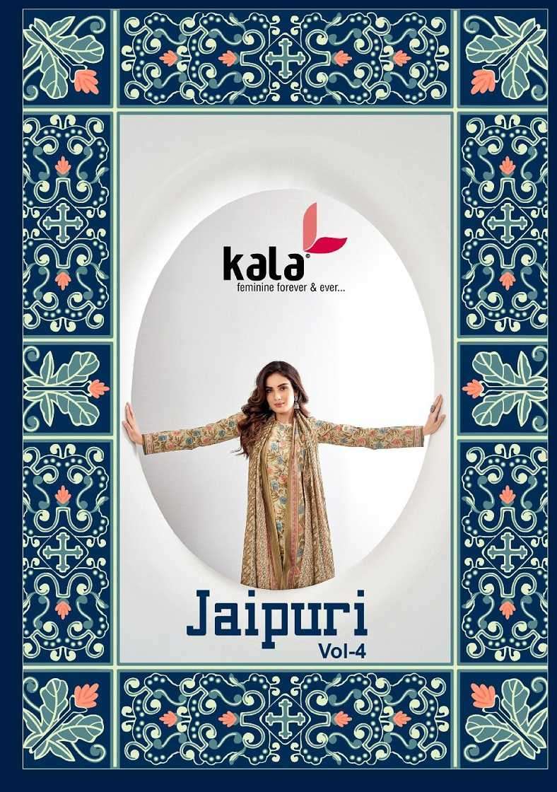 kala jaipuri vol 4 series 5601-5612 Pure Premium Cotton readymade suit 