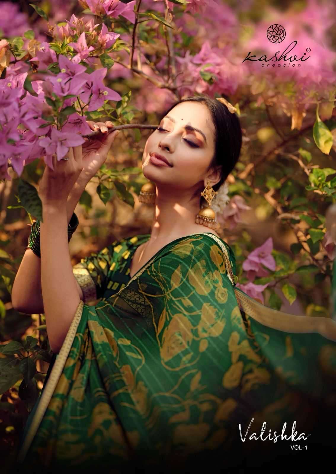 kashvi valishka vol 1 series 1001-1008 georgette saree