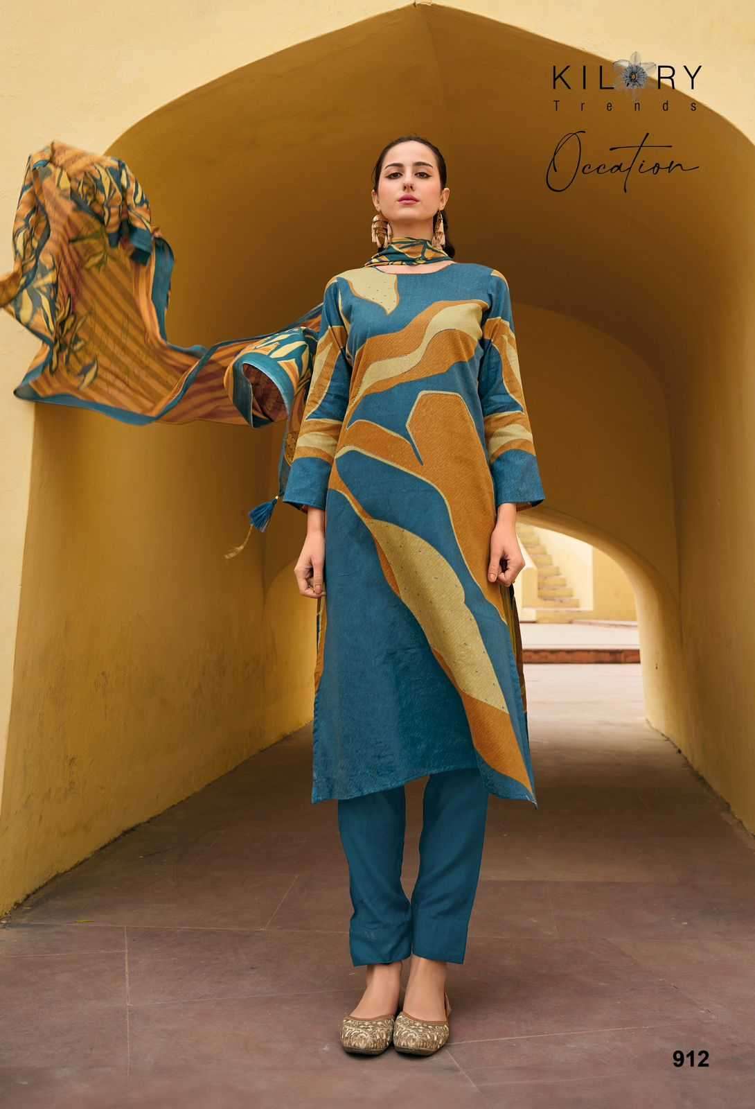 kilory trends occation series 911-914 pure jam cotton suit 