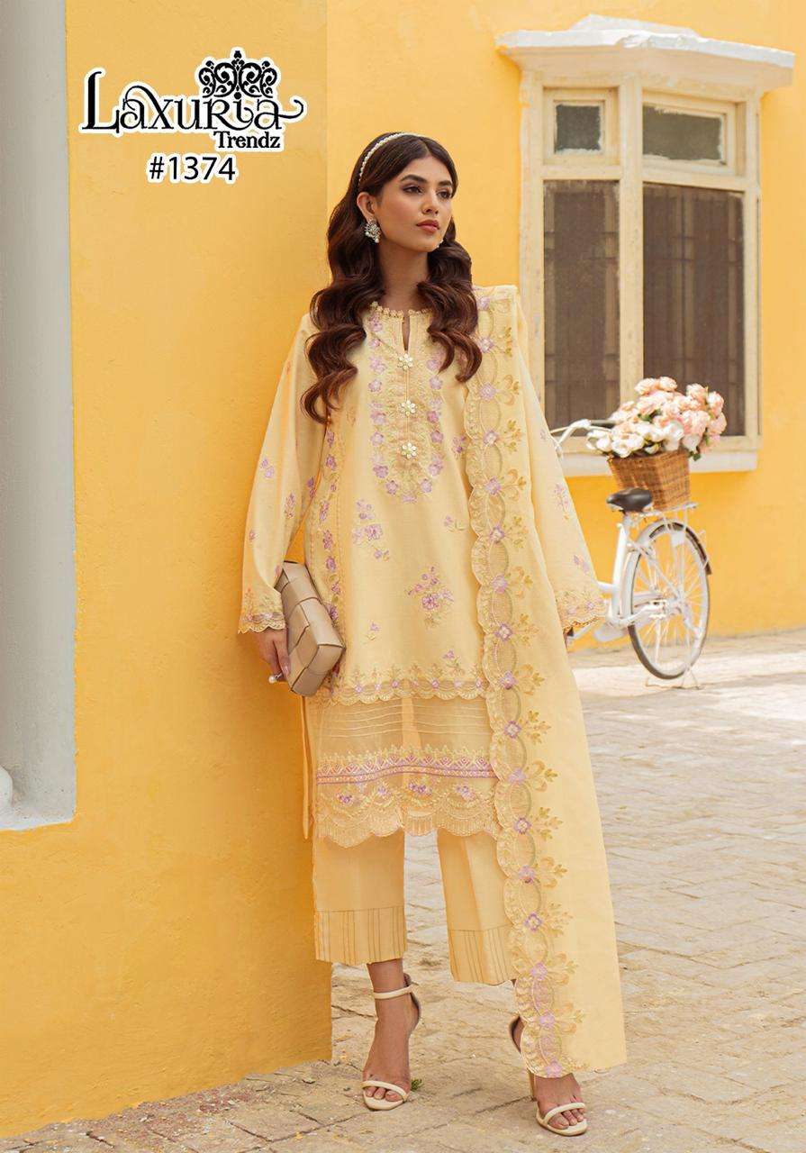 laxuria 1374 designer Faux Georgette suit