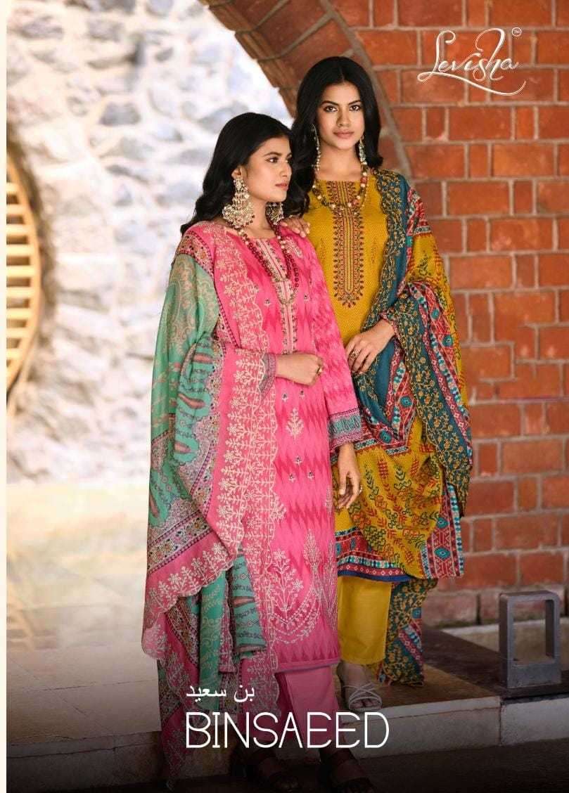 levisha binsaeed series 1013-1018 Cemric Cotton suit