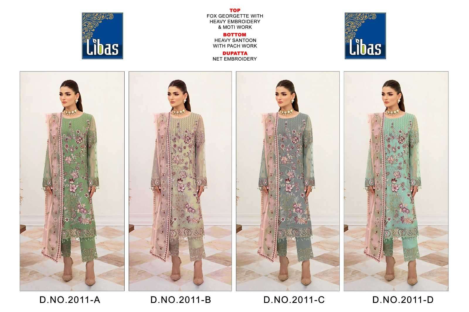 libaas georgette beautiful collection semi stitch pakistani salwar kameez