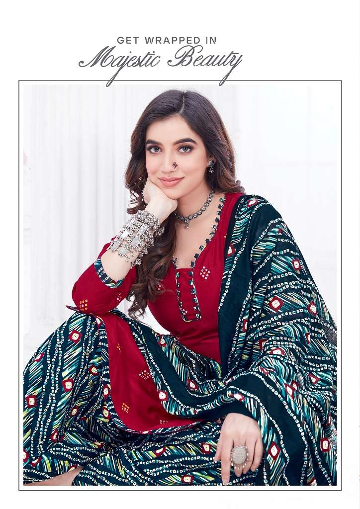Madhav Punjabi Kudi Vol-13 series 13001-13010 Heavy Cotton readymade suit