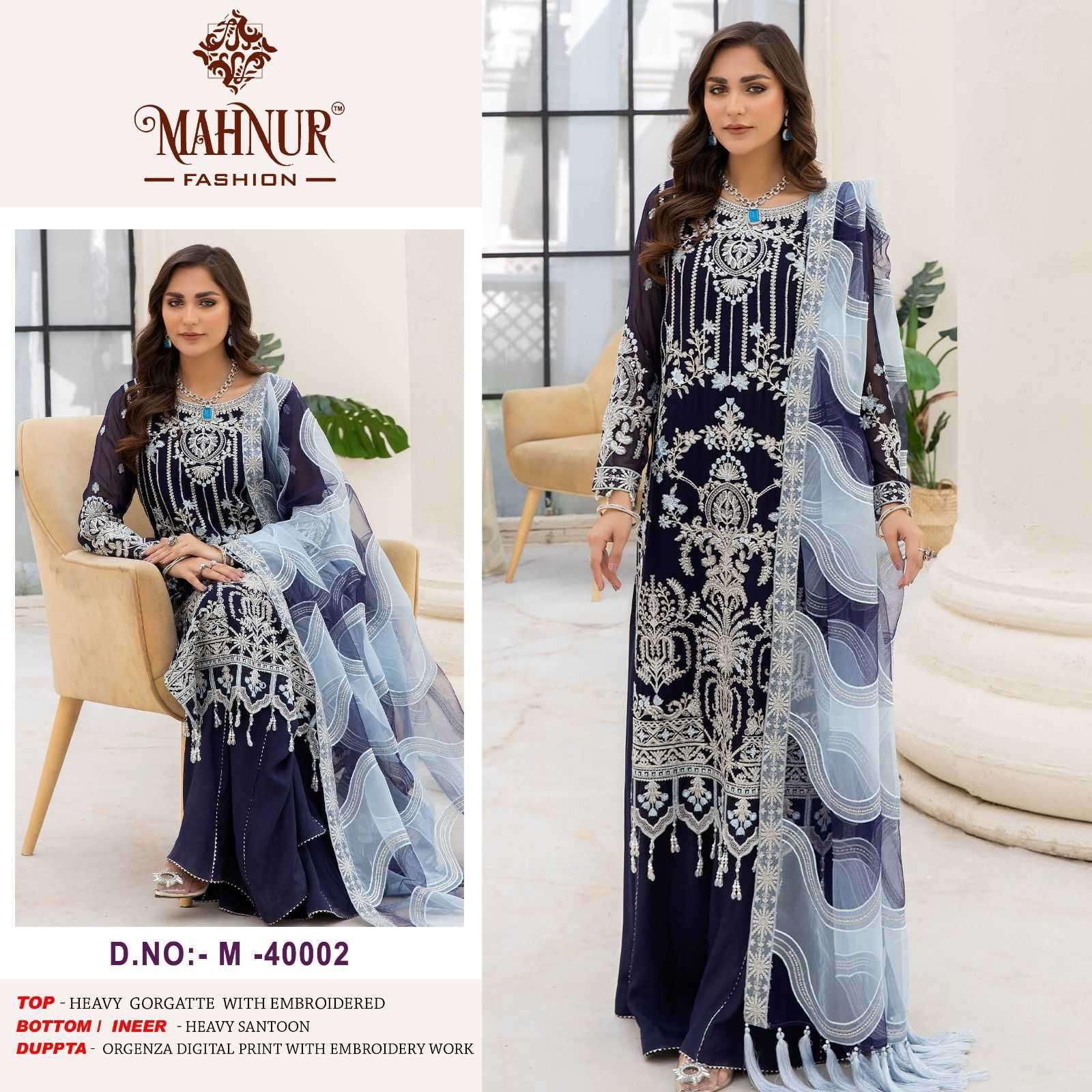 mahnur M-102 heavy georgette suit 