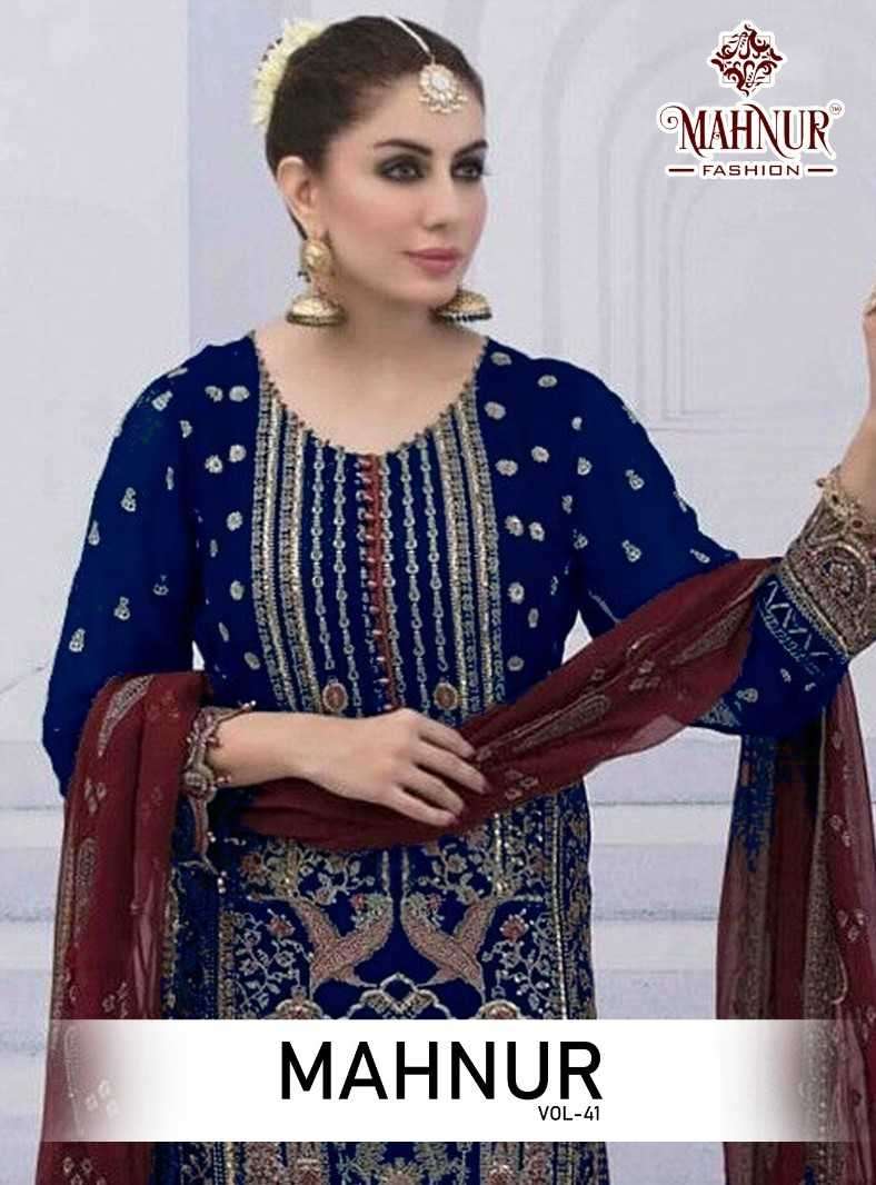 mahnur vol 41 series 41001-41004 Heavy georgette suit