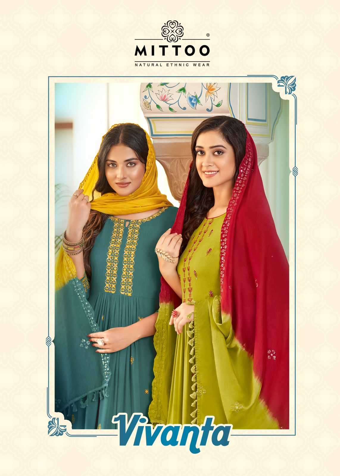 mitto vivanta series 3001-3006 Rayon Wrinkle readymade suit 