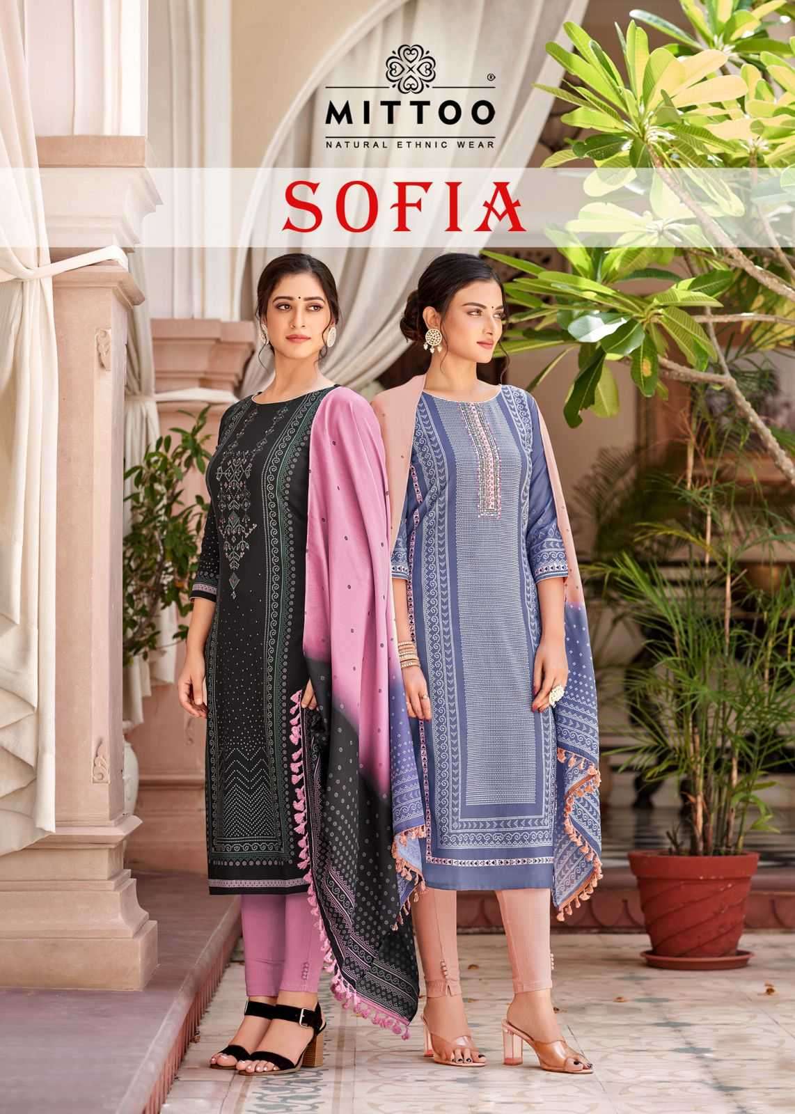 mittoo sofia series 2001-2004 Rayon Print handwork suit 