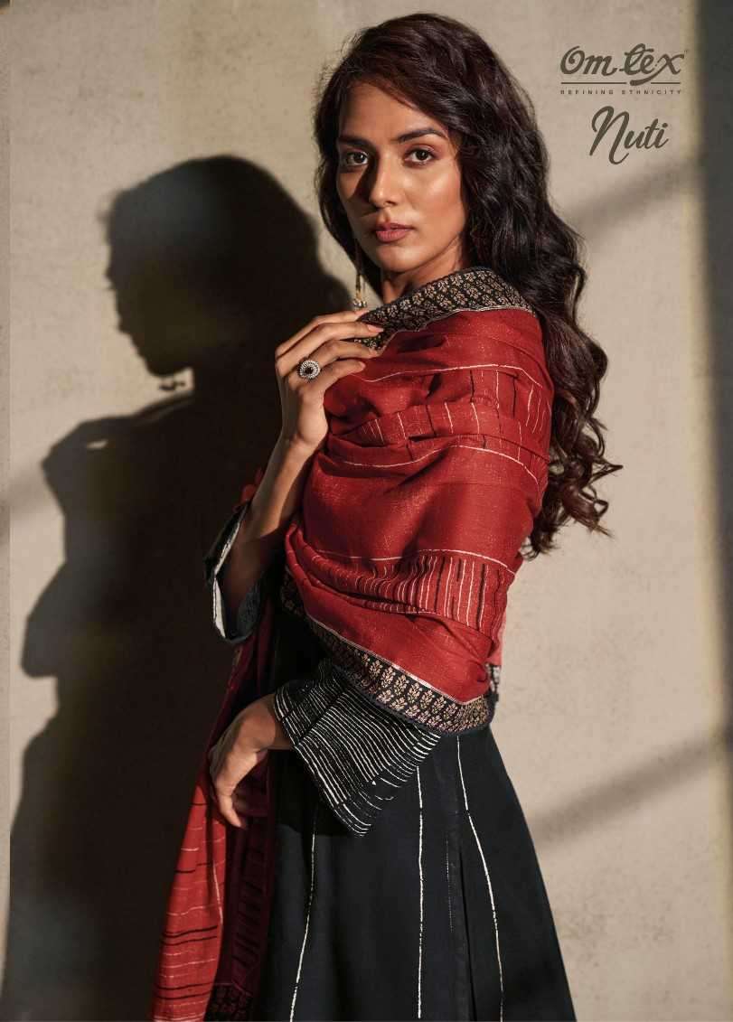 omtex nuti series 3941 linen cotton digital print suit 