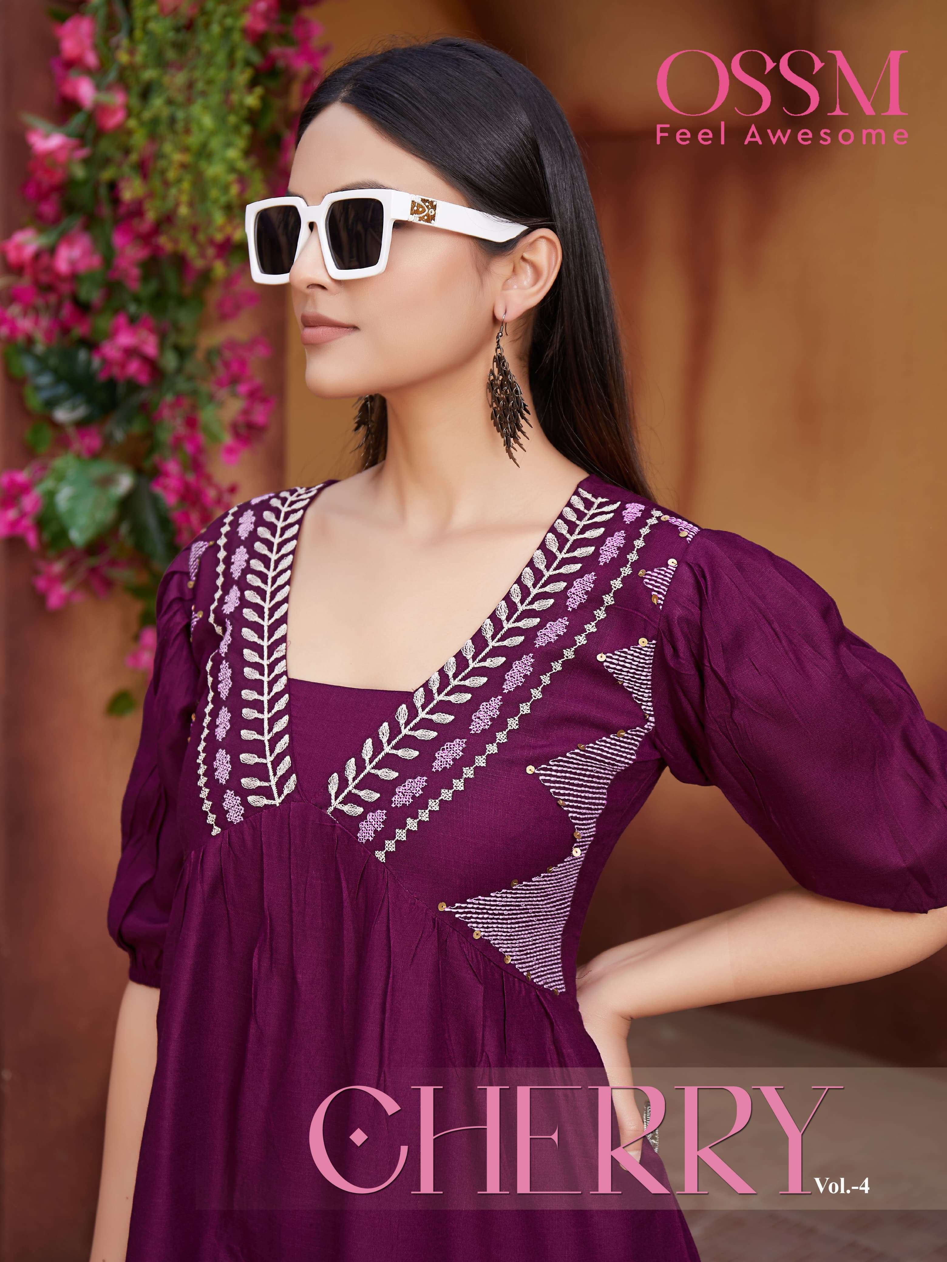 ossm cherry vol 4 series 4001-4006 Reyon 16kg Slub  Fancy Shorties