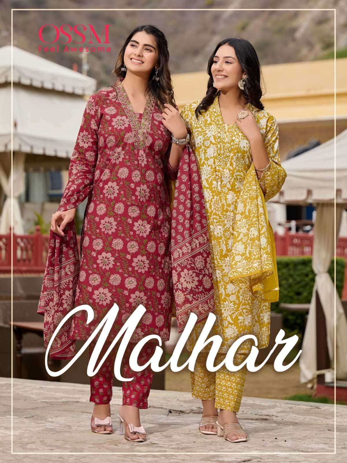 ossm malhar series 101-106 Cotton Print readymade suit 