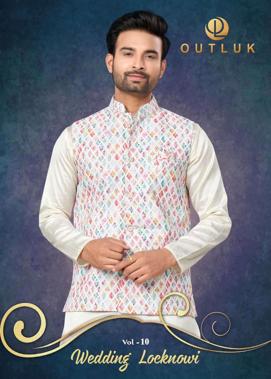 outluk wedding locknowi vol 10 series 10001-10006 Silk Mastani kurta Pajama 