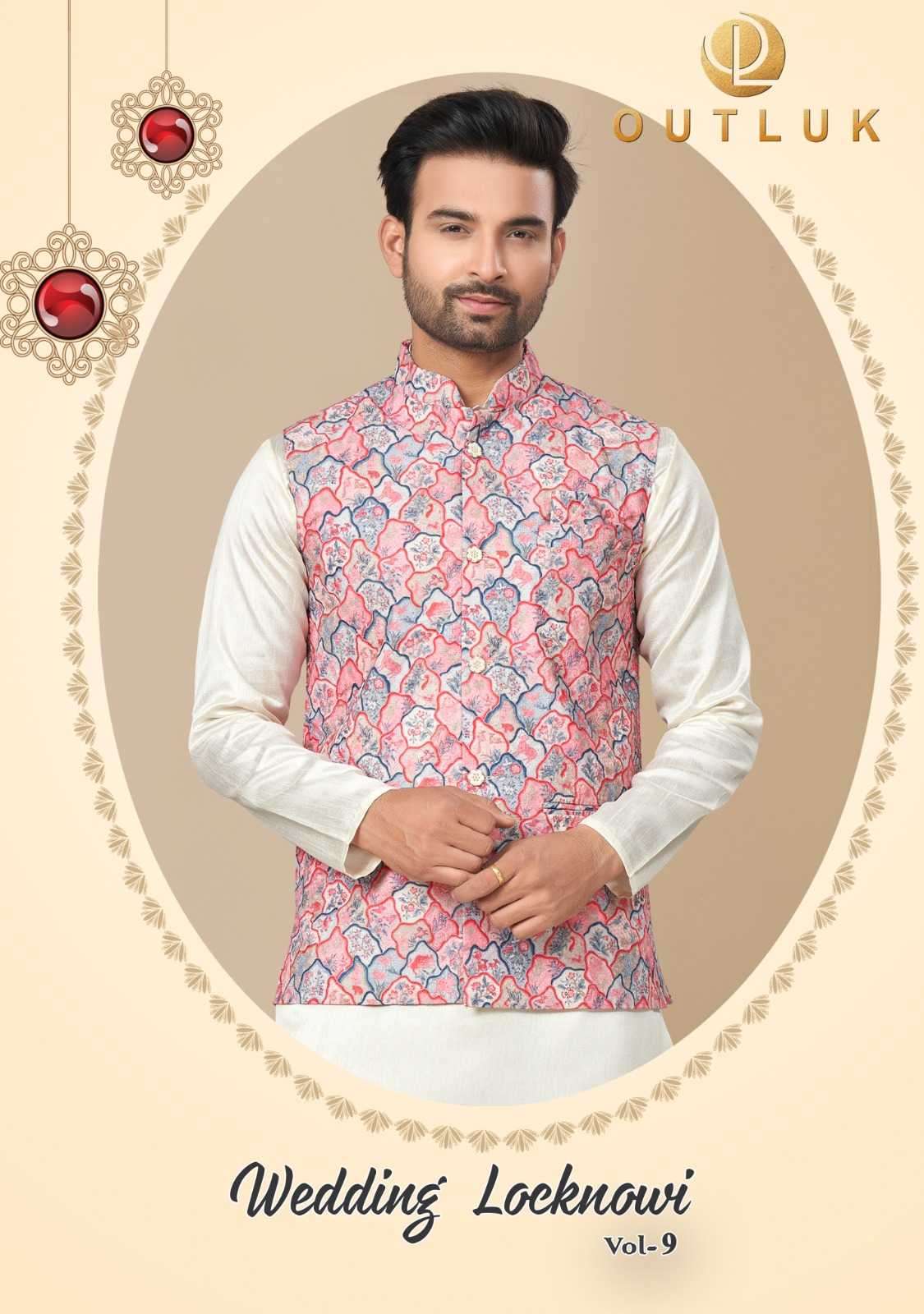 outluk wedding locknowi vol 9 series 9001-9004 Heavy Cotton kurta pajama