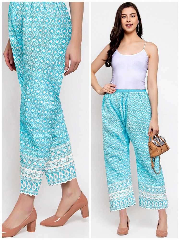 pr chikankari embroidery vol 1 Cotton readymade lakhnavi cotton plazo