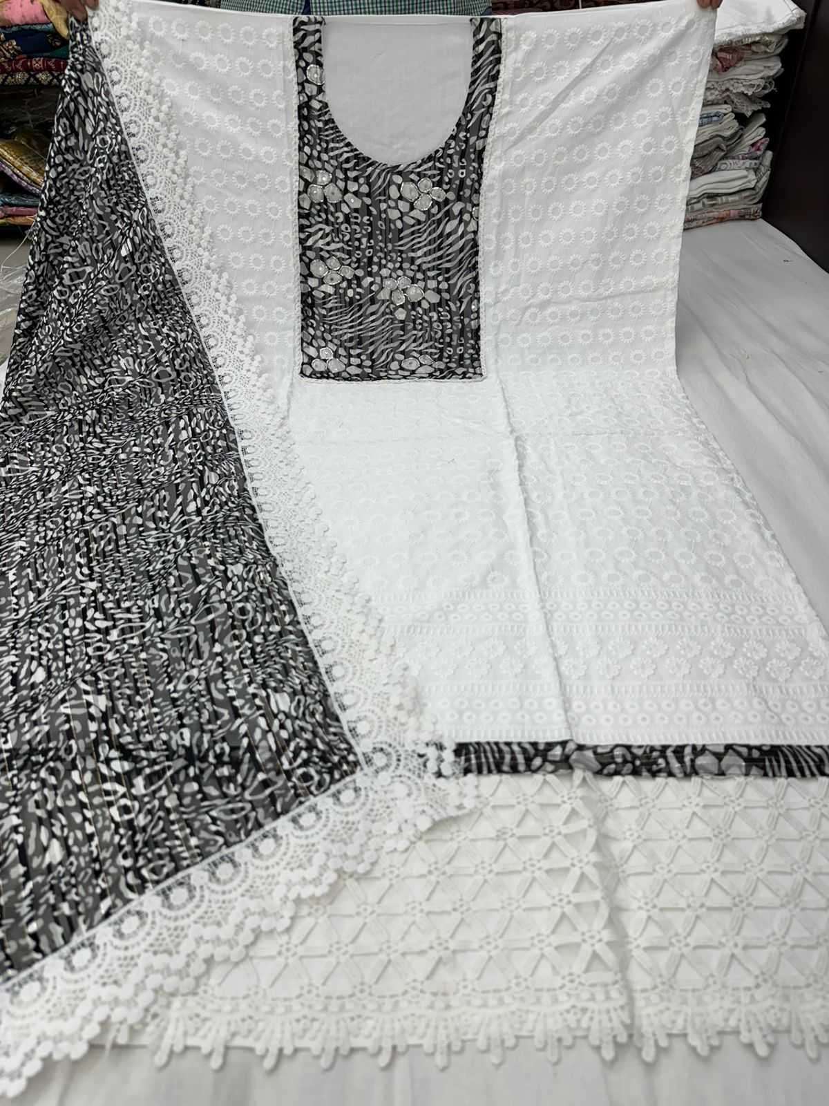 pr creamy bell Pure rayon cotton designer salwar kameez