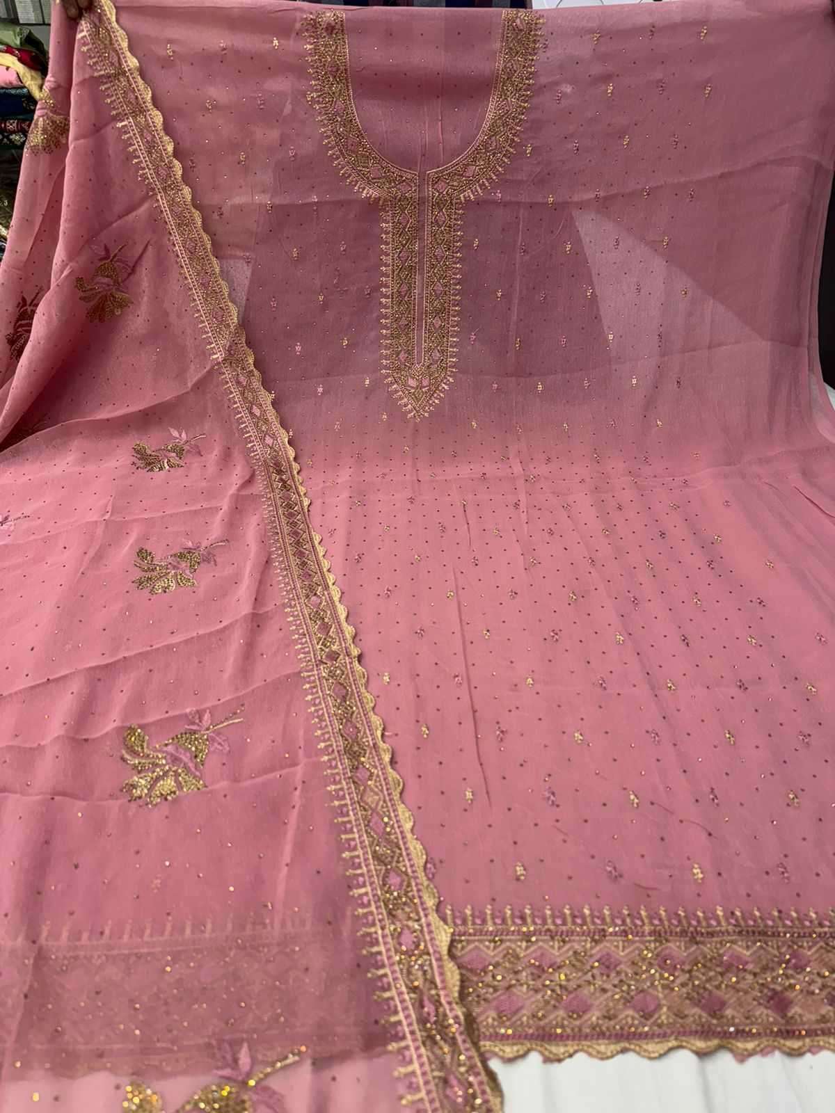 pr hazel Pure shimmer dress material collection
