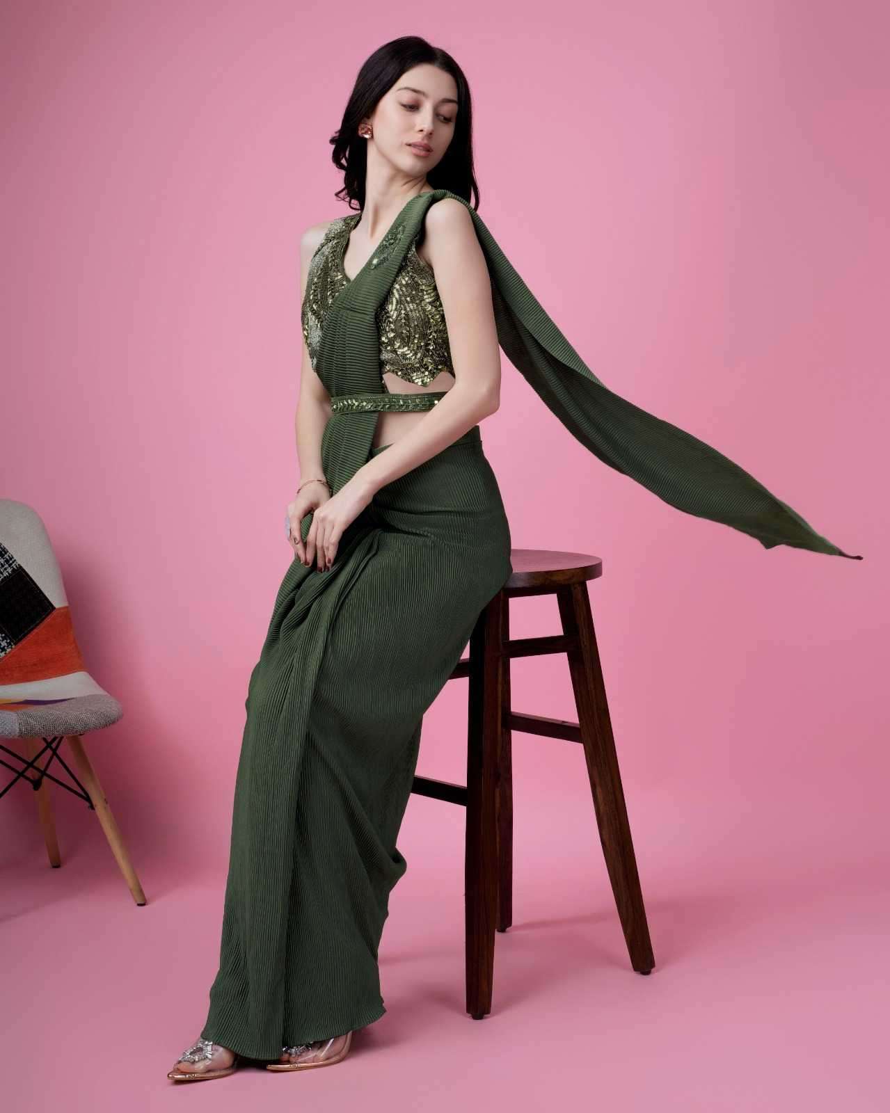 pr kat201 imported fabric with work readymade saree