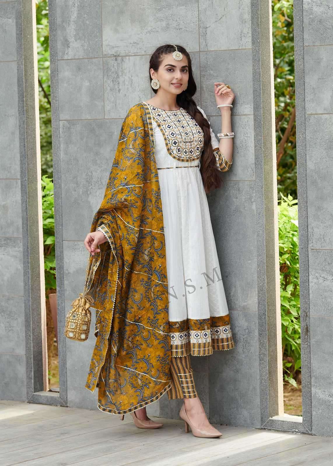 pr sony mony series 1218-1221 pure cotton readymade suit 