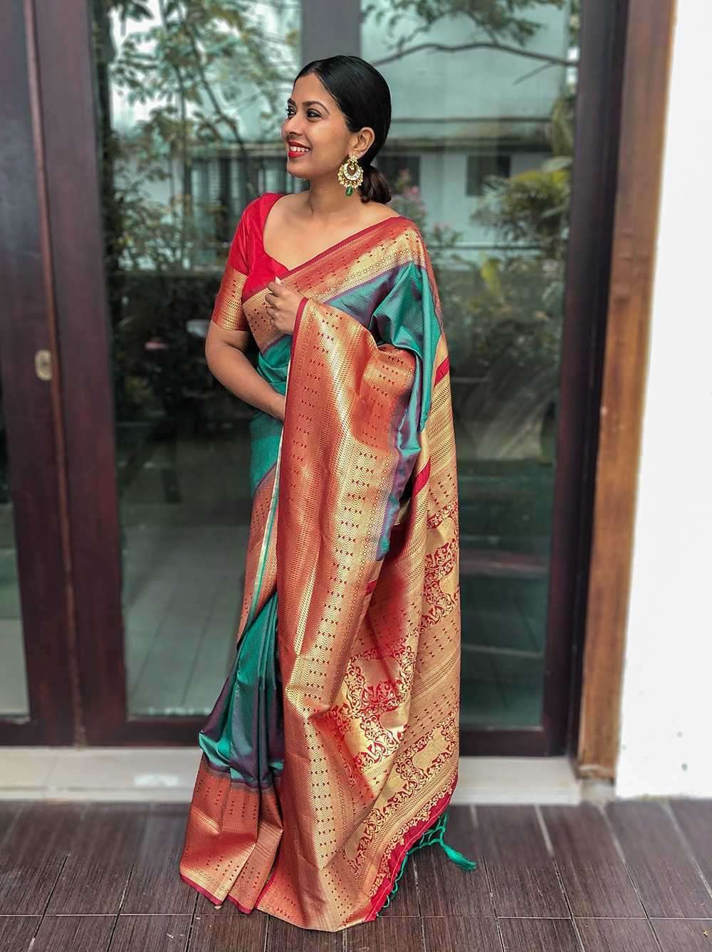 pr ynf7402tel soft banarasi silk saree 