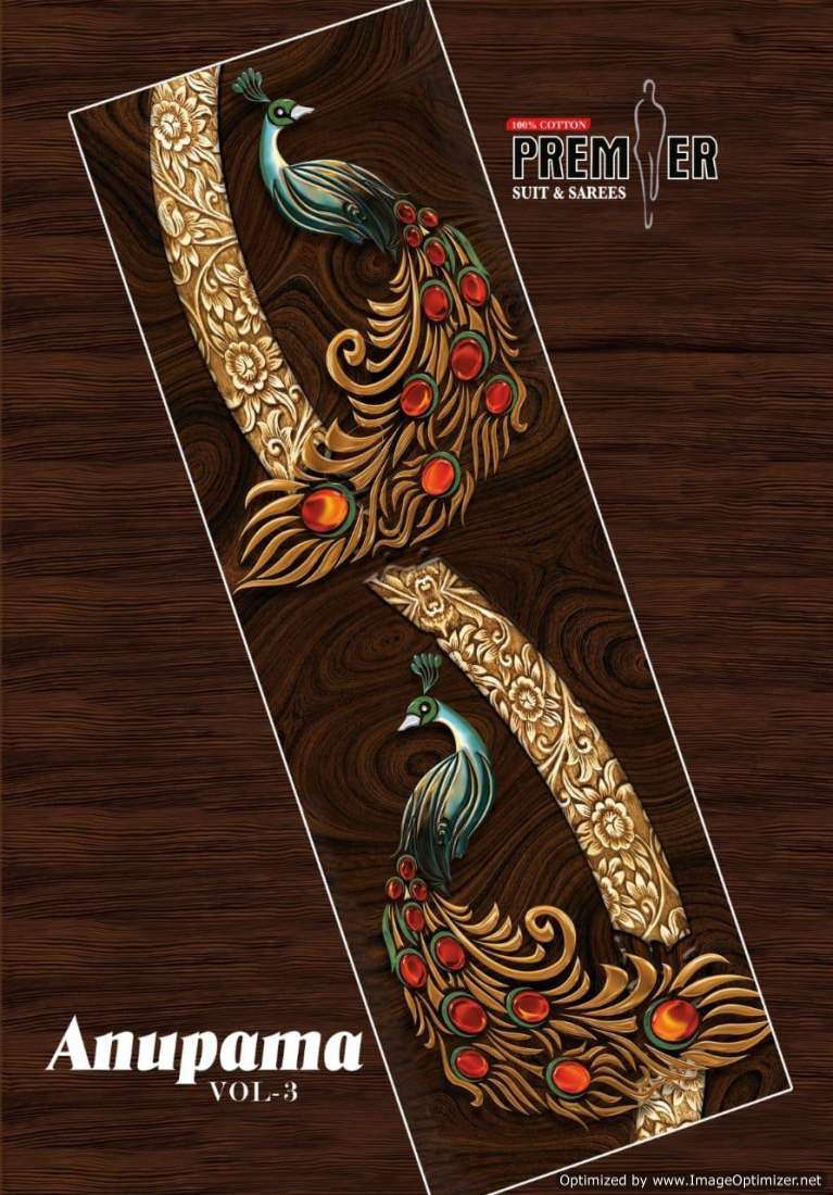 Premier Anupama Vol-3 series 3001-3010 Heavy Cotton readymade suit 
