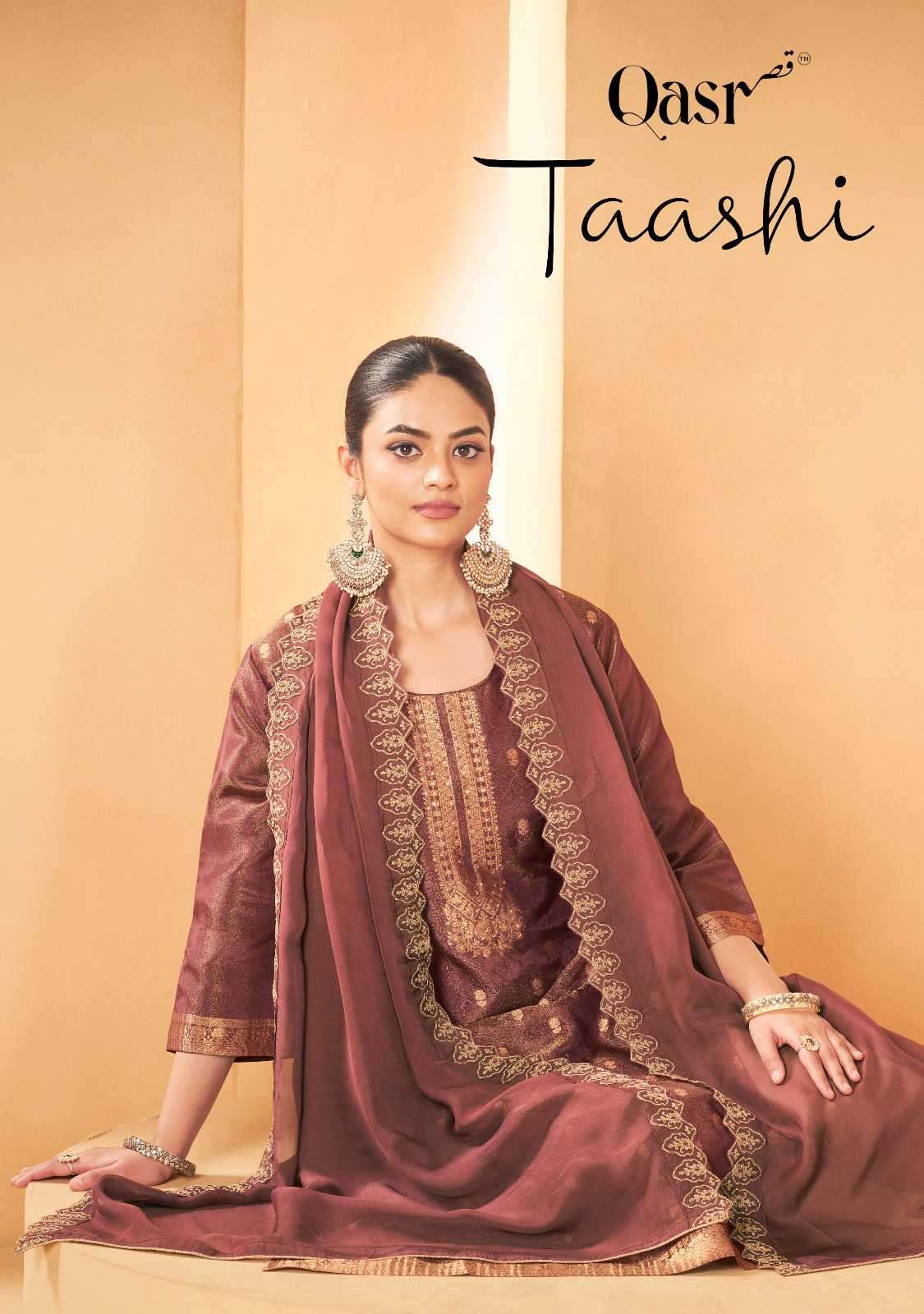 qasr taashi series 1001-1008 pure viscose simmar suit 