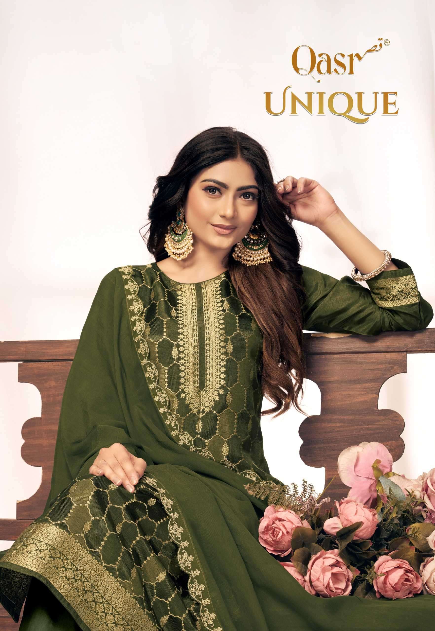 qasr unique series 1001-1008 pure viscose jacquard suit 