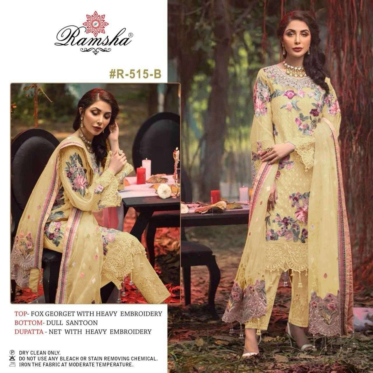 ramsha crimson R-515 ab faux georgette suit 
