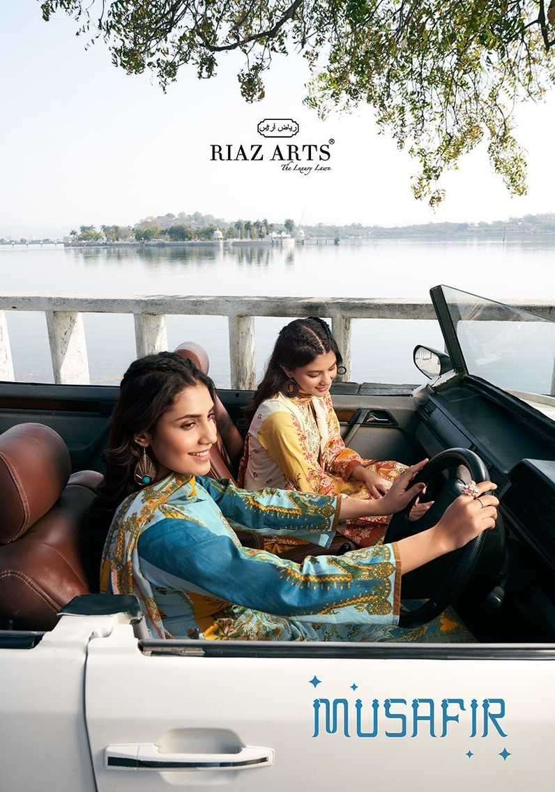 riaz artz musafir series 2001-2008 pure karachi lawn cambric suit 