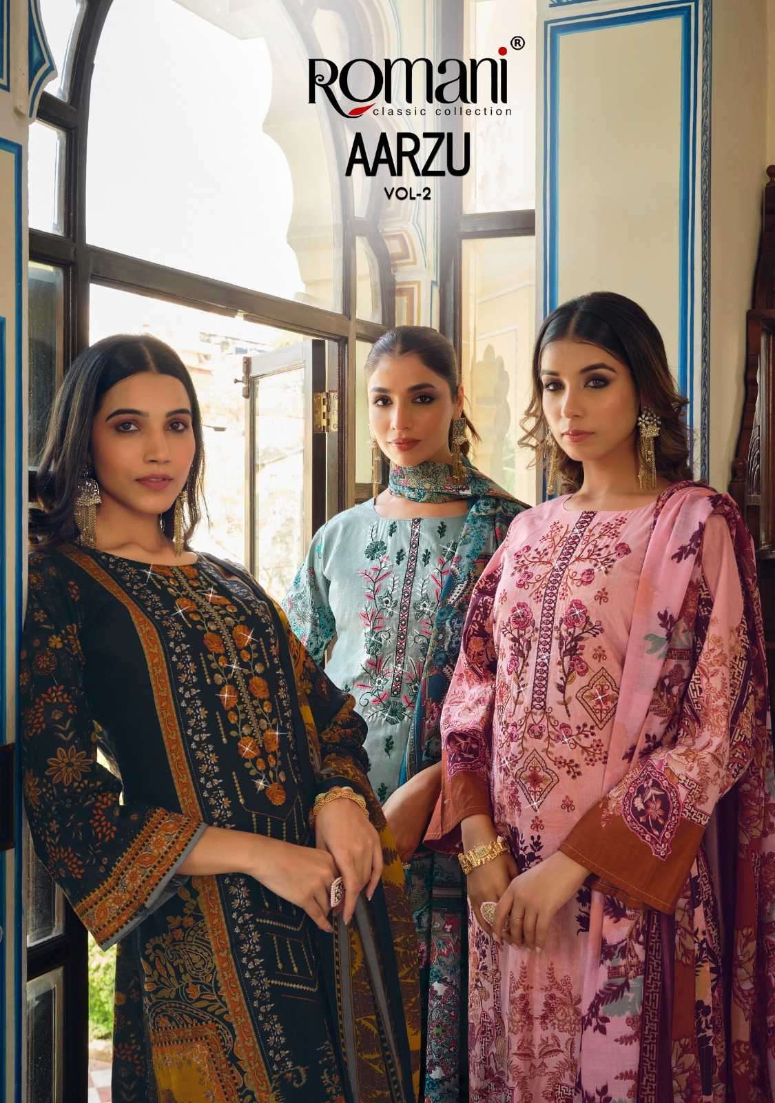 romani aarzu vol 2 series 1085001-1085010 Premium Soft Cotton suit