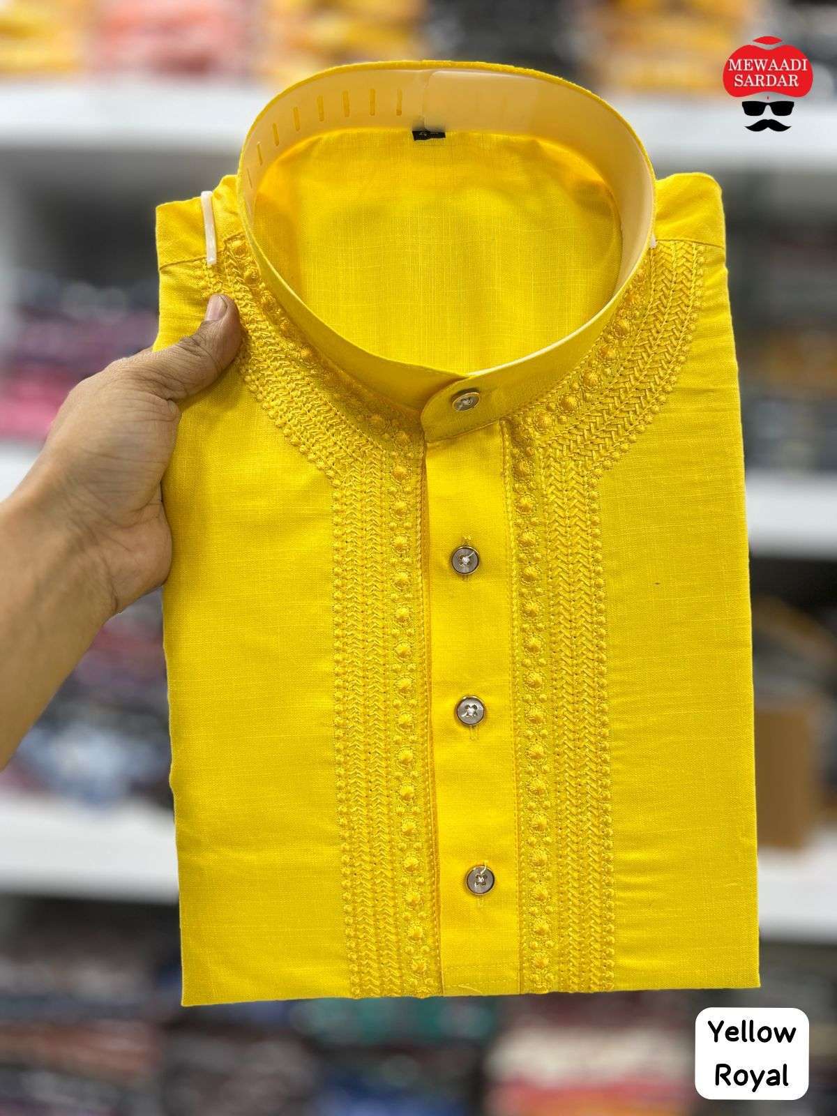 Royal Kurta Cotton with work kurta payjama 