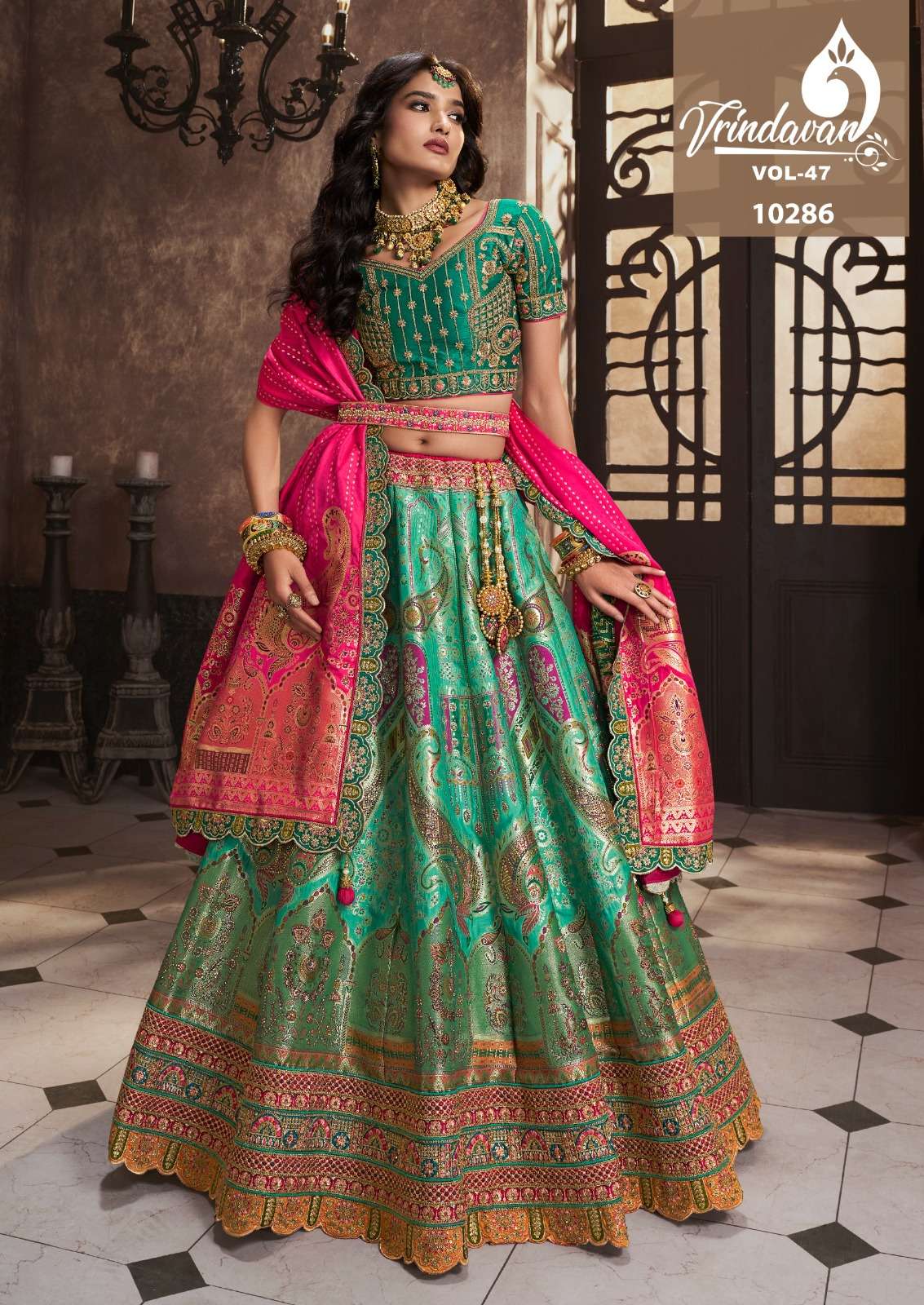 ROYAL VRINDAVAN VOL-47 BANARASI SILK lehenga