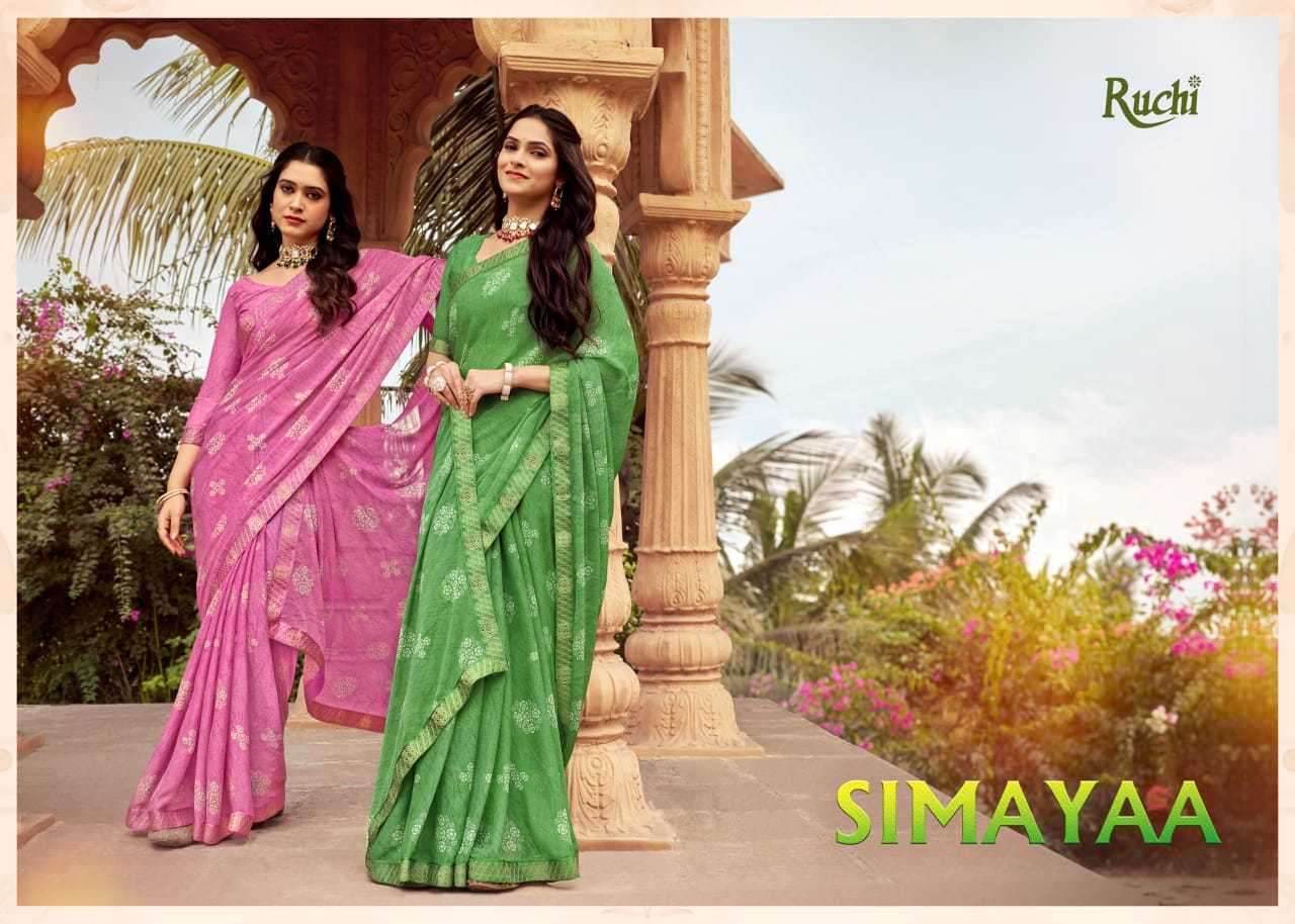 ruchi simayaa vol 23 series 31301-31303 Chiffon Saree 