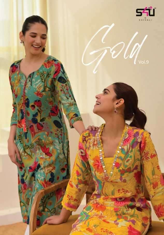 s4u gold vol 9 series 01-06 rayon kurti 