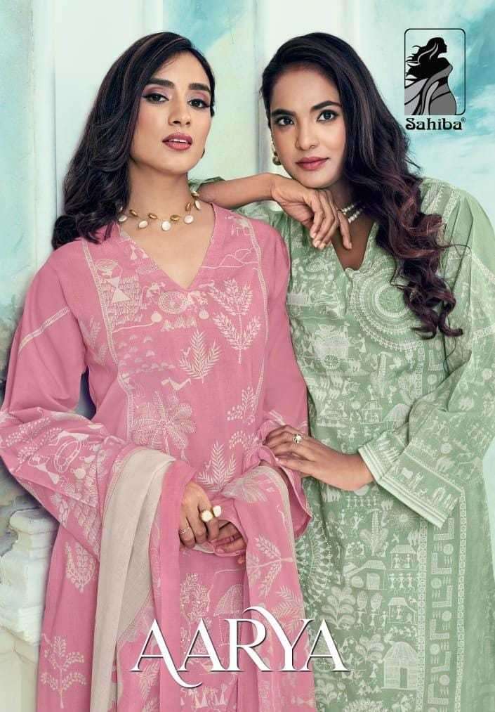 sahiba aarya series pure cotton lawn suit 