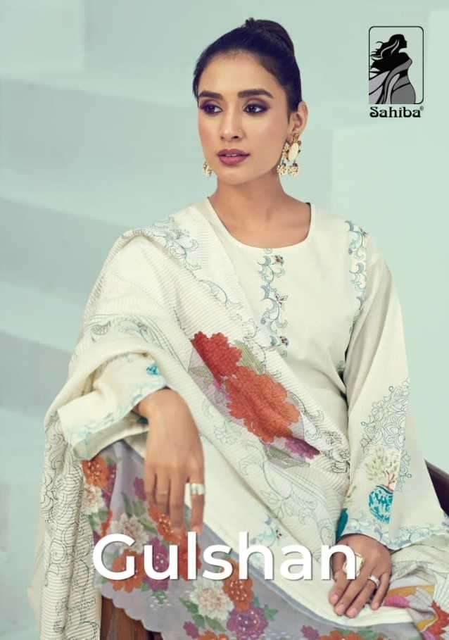 sahiba gulshan pure cotton lawn digital print work suit 