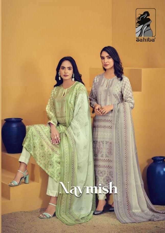 sahiba naymish unique muslin digital print suit 