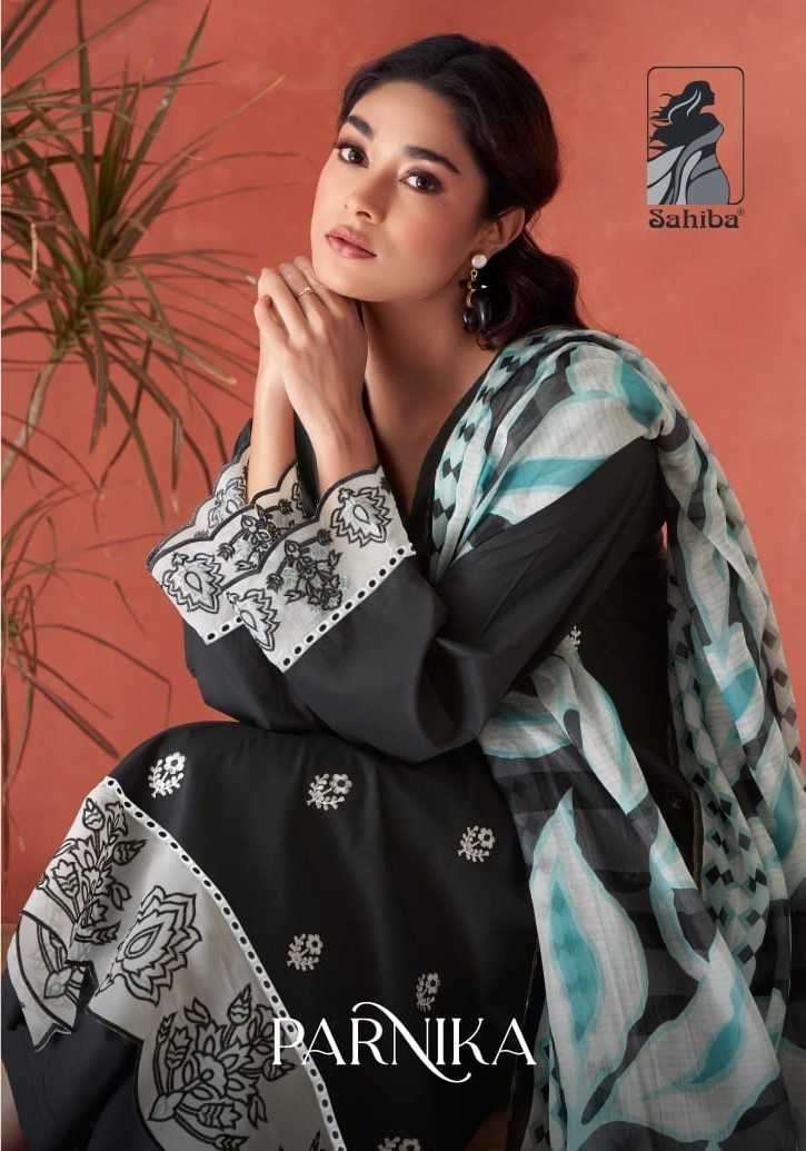 sahiba parnika pure cotton lawn embroidery suit 